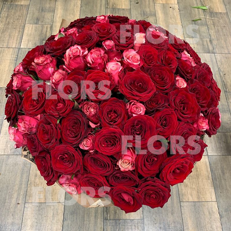 Букет 101 роза (цвет в ассортименте)