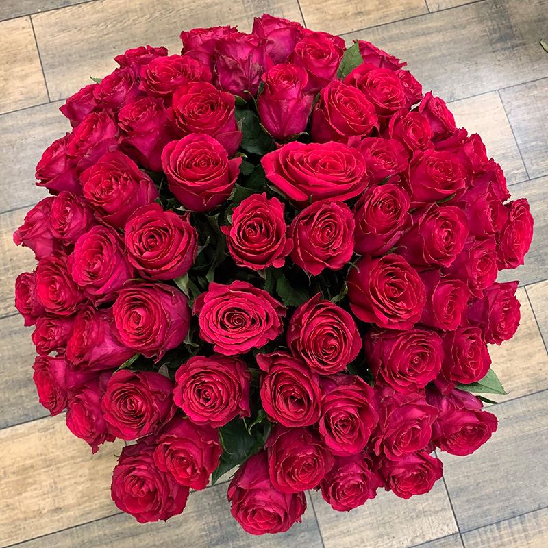 Букет 65 роз (цвет в ассортименте)