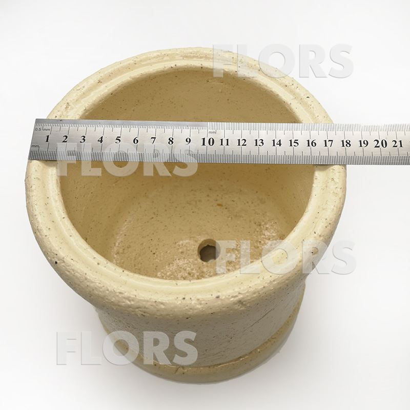 Горшок керамика Цилиндр №01 с подст. Шамот