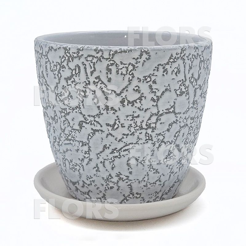 Комплект из 2-х горшков керамика Классик Маг белый