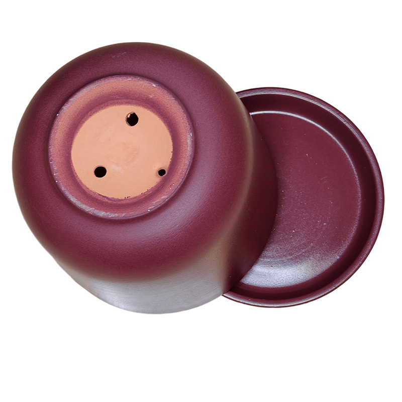 Горшок керамика Цилиндр Бордо