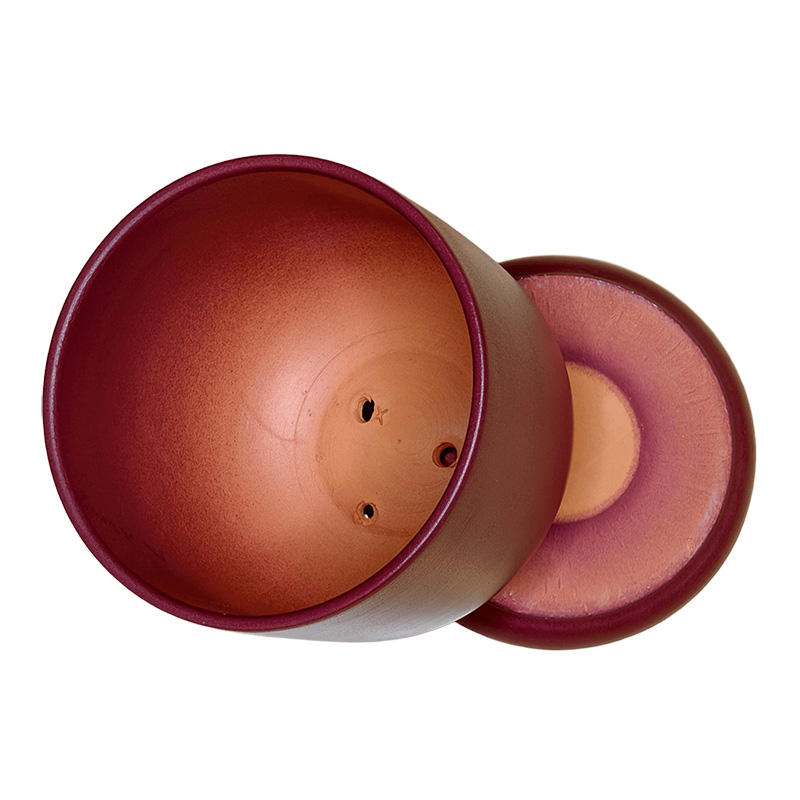 Горшок керамика Цилиндр Бордо