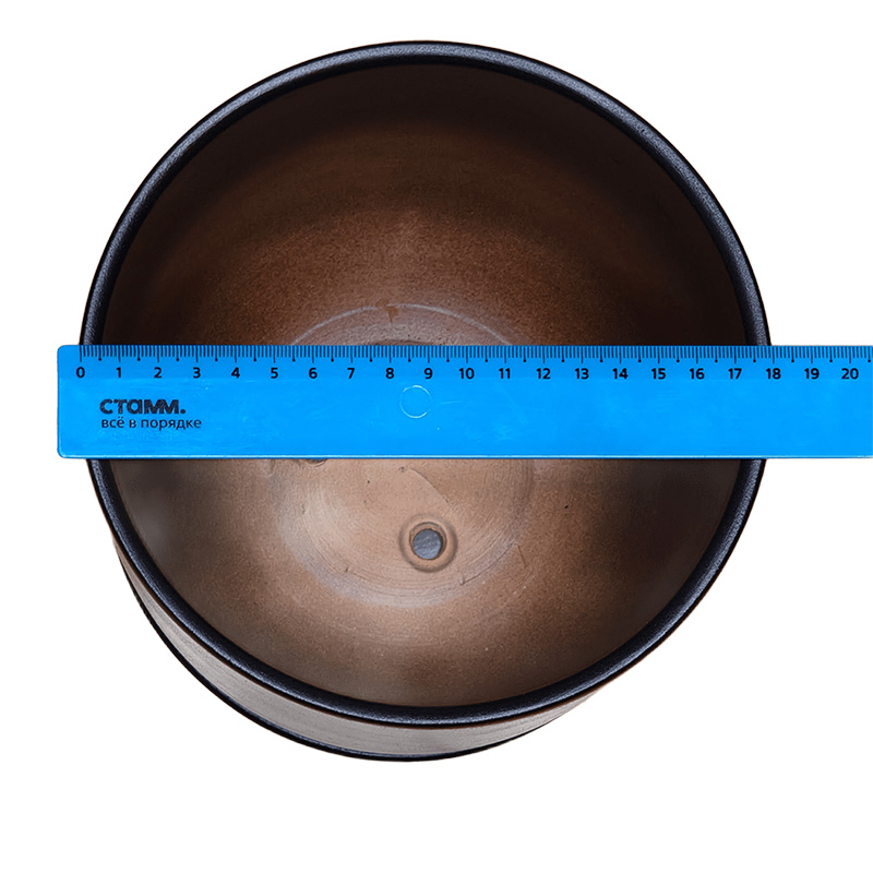 Горшок керамика Цилиндр черный