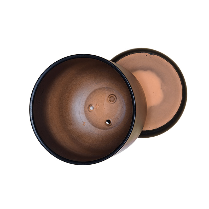 Горшок керамика Цилиндр черный