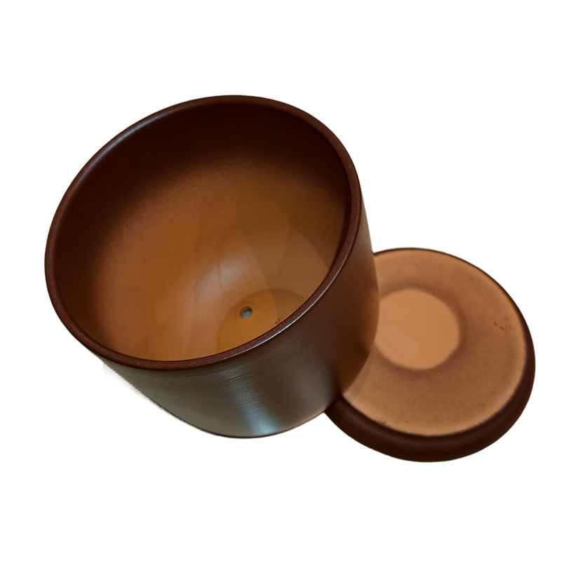 Горшок керамика Цилиндр Шоколад