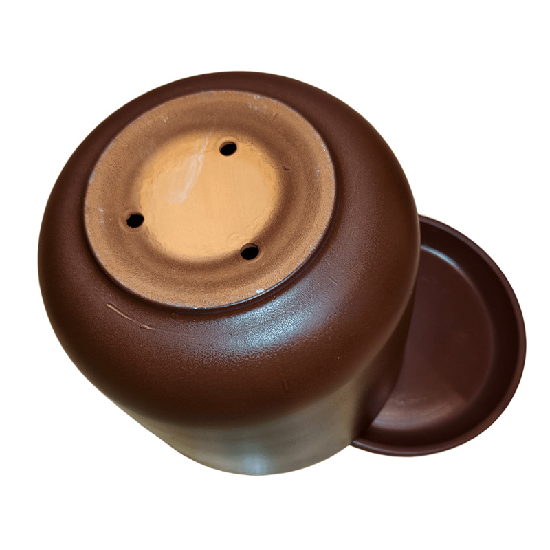 Горшок керамика Цилиндр Шоколад