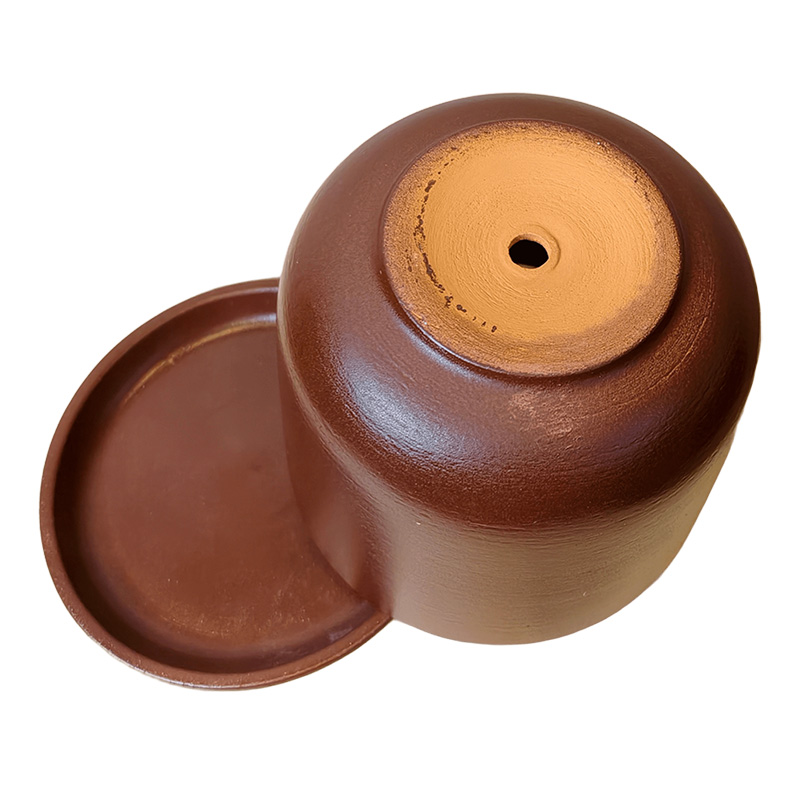 Горшок керамика Цилиндр Шоколад