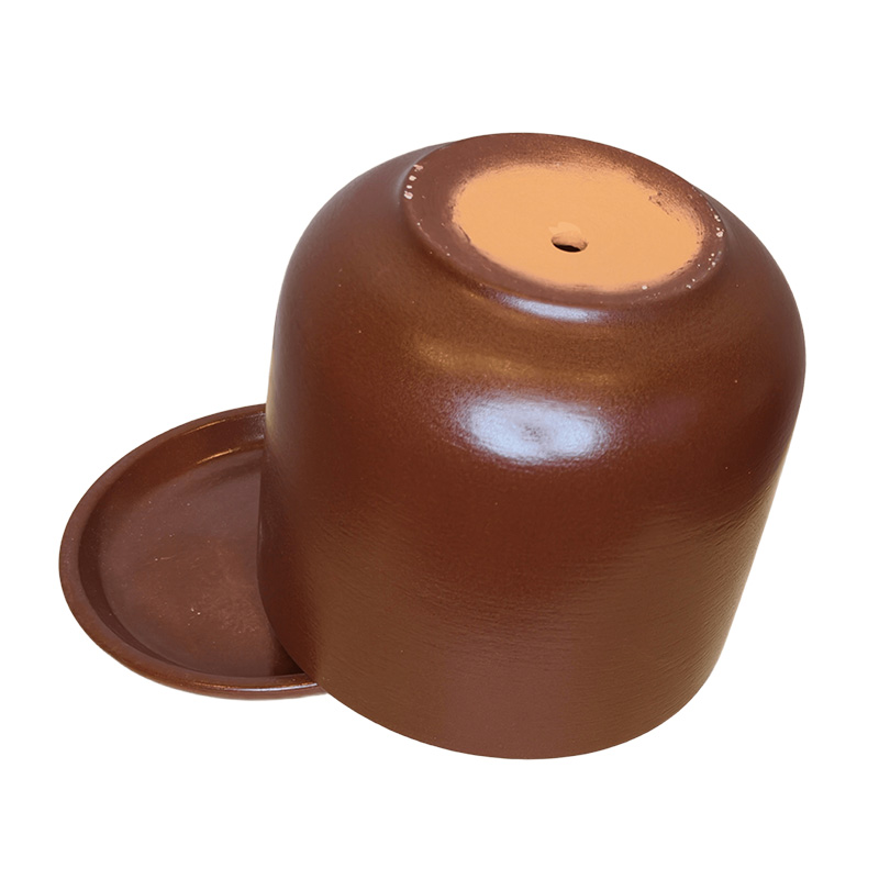 Горшок керамика Цилиндр Шоколад