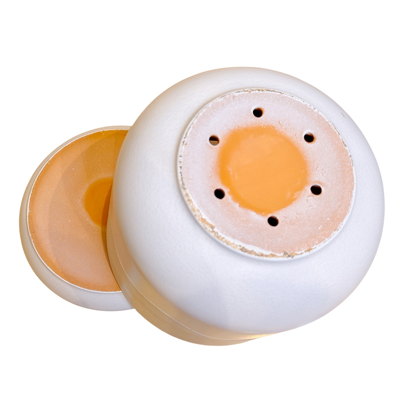 Горшок керамика Цилиндр Волна Беж