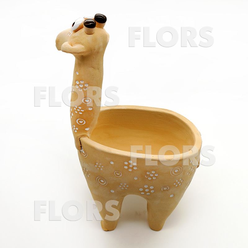 Кашпо керамика Жираф (цветочный)